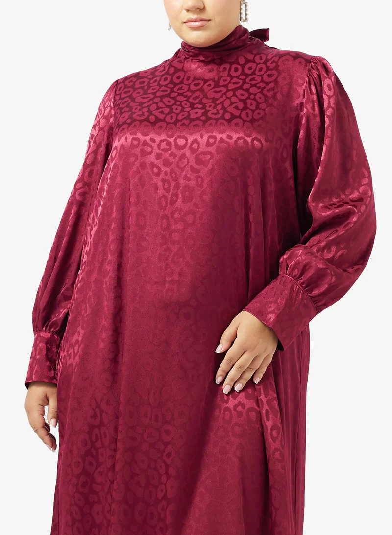 Khizana  Plus Size Puff Sleeve Dress for Women | Best Price UAE